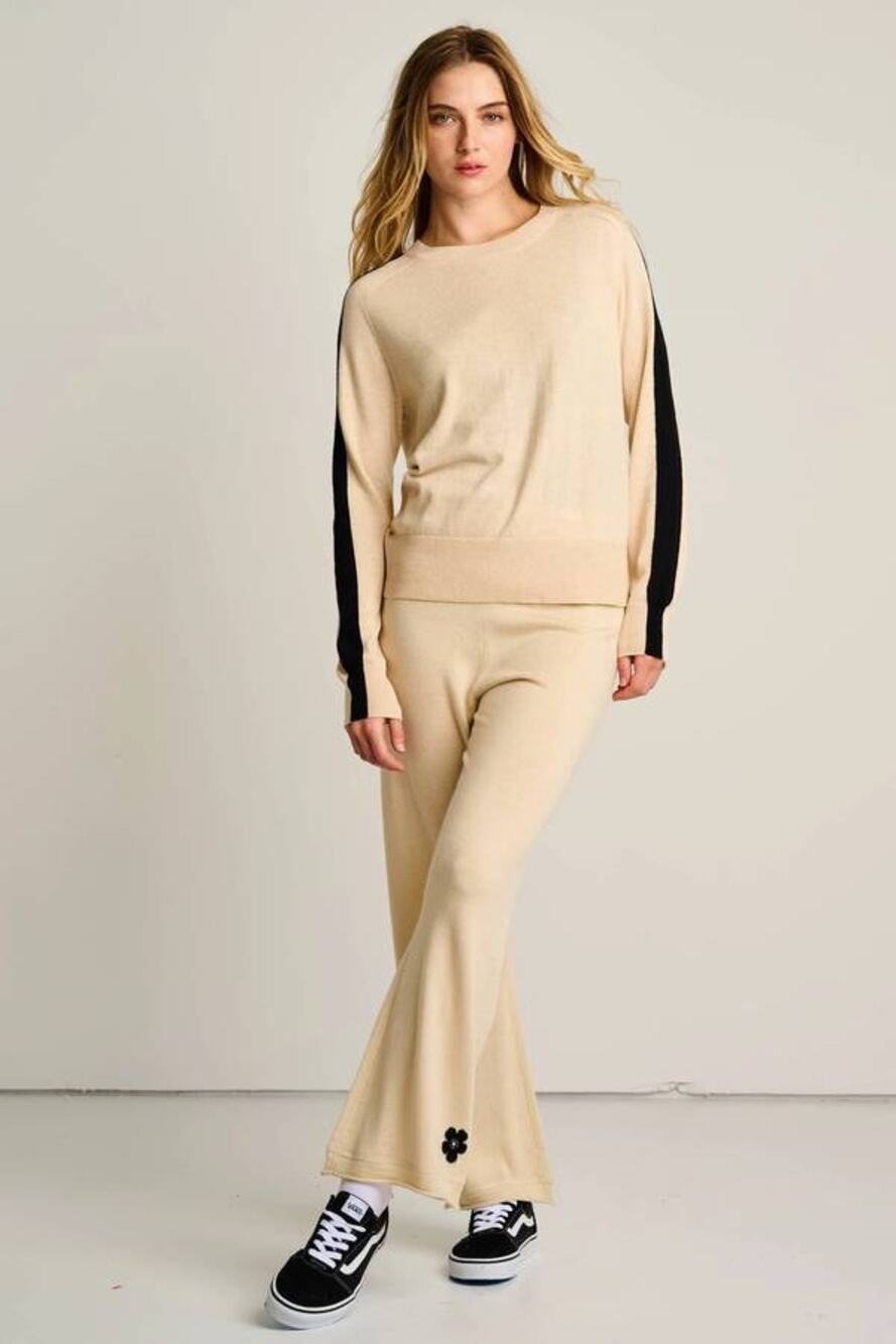 Lisa Todd Poppy Pant in Oat M NWT Beige Athleisure Coastal Athleisure Lounge